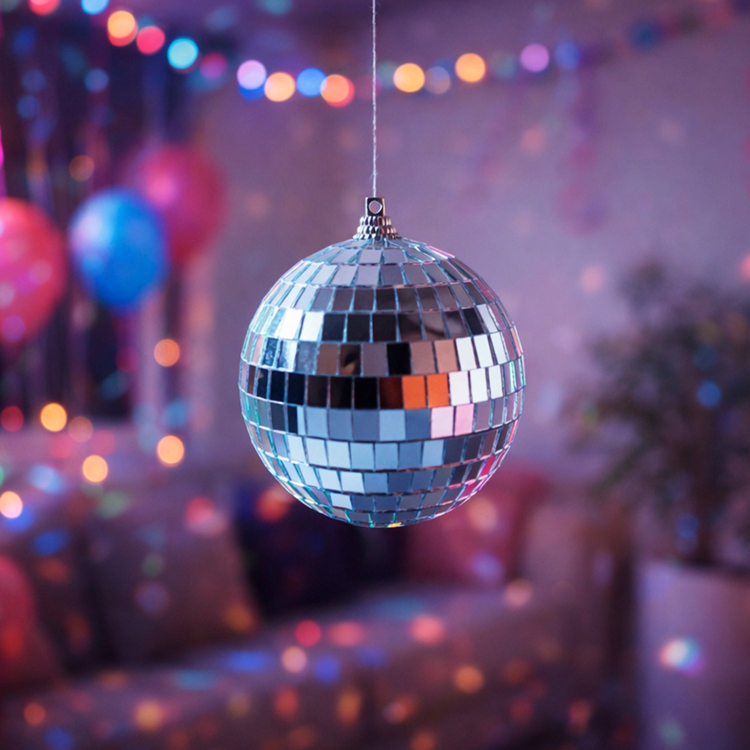 Mirror Disco Ball Hanging Decoration Ball for Party (1 Pc)