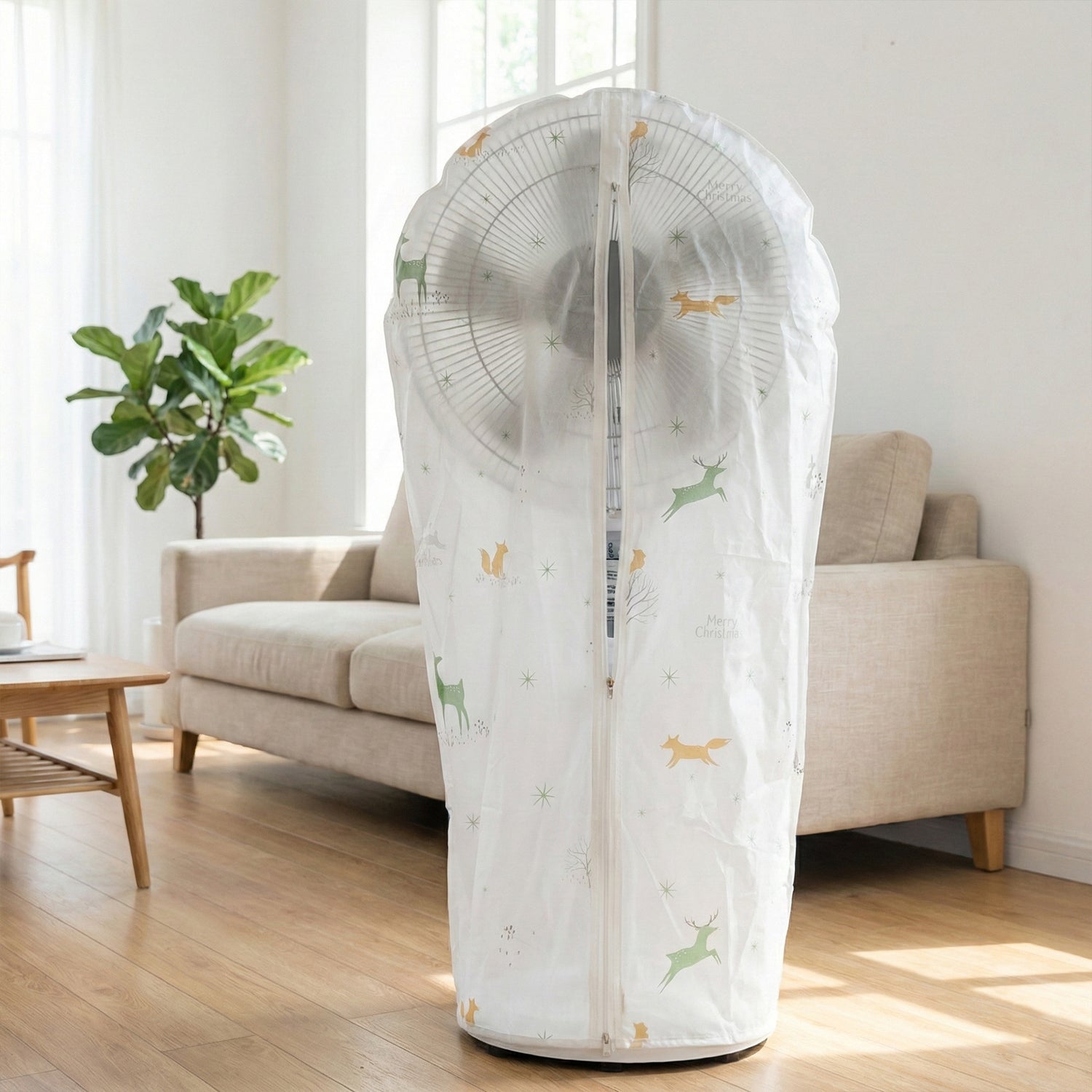 Full-Size Pedestal Fan Dust Cover (60 × 90 Cm, 1 Pc)