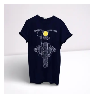 COMBO OFFER Bike shape dark blue T-Shirt , Wallet , Waist Belt