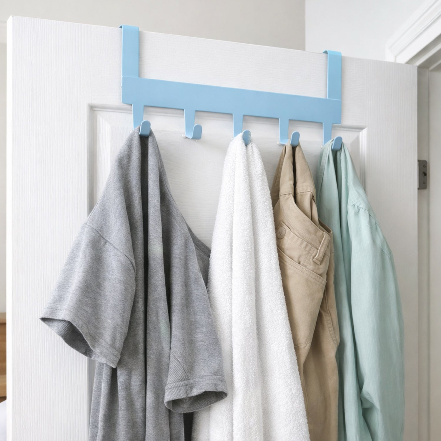 Multi Purpose Metal 5 Hook Hanging Rack (1 Pc)