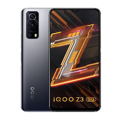 iQOO Z3 5G Ace Black, 8GB RAM, 128GB Storage - Refurbished