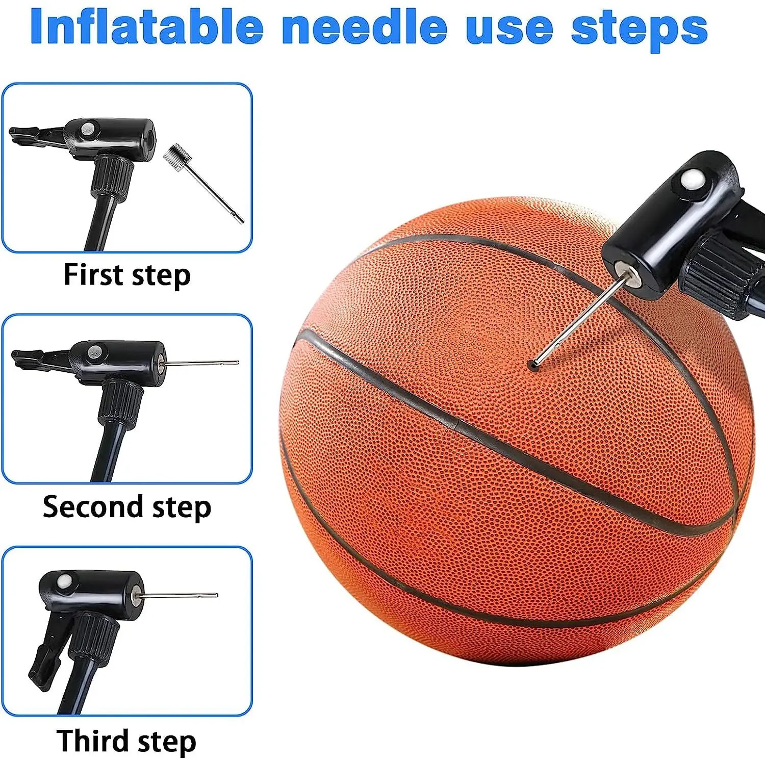 Stainless Steel Ball Pump Needle Pin Adapter (1 Pc)